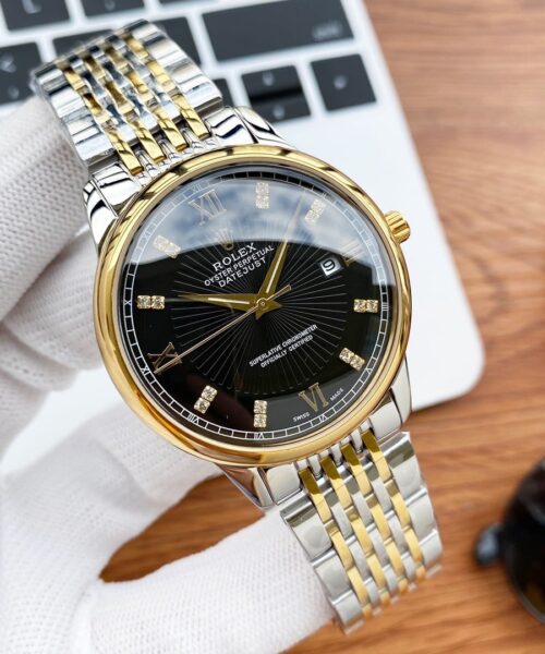 Rolex Oyster Perpetual 43mm Gold/Silver Toned For Men