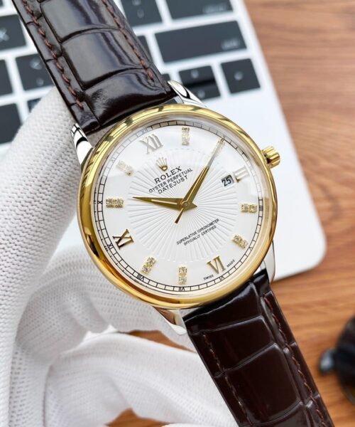 Rolex Oyster Perpetual 43mm Gold/Silver Toned For Men