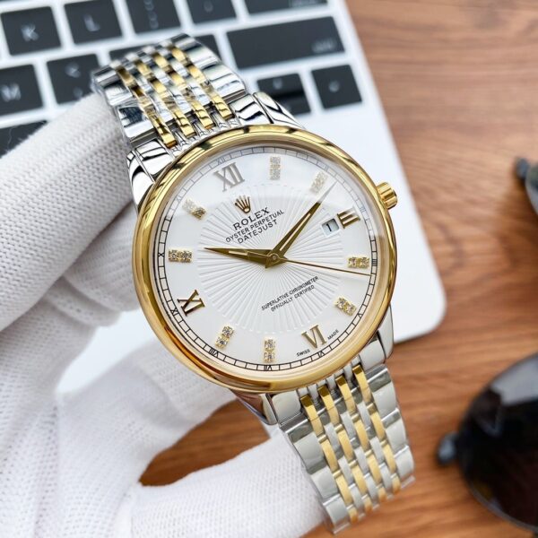 Rolex Oyster Perpetual 43mm Gold/Silver Toned For Men