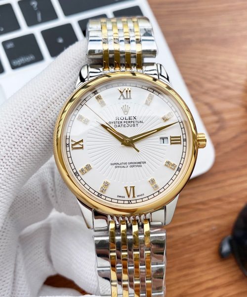 Rolex Oyster Perpetual 43mm Gold/Silver Toned For Men