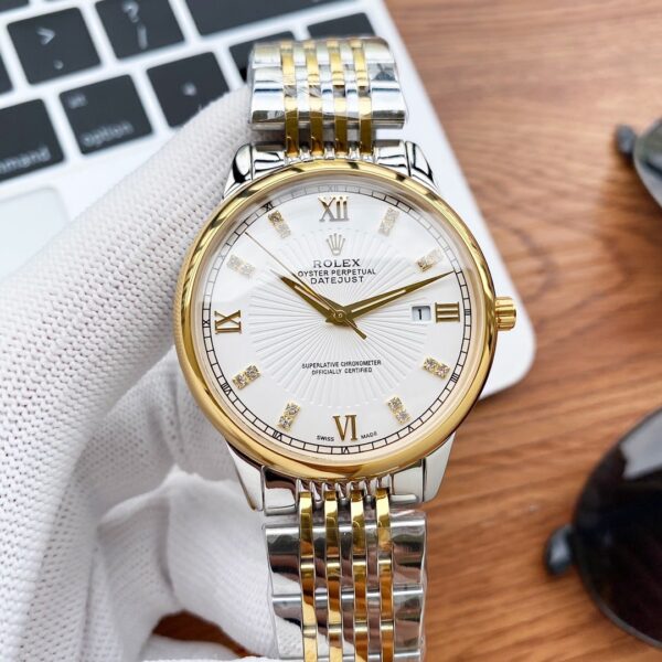 Rolex Oyster Perpetual 43mm Gold/Silver Toned For Men