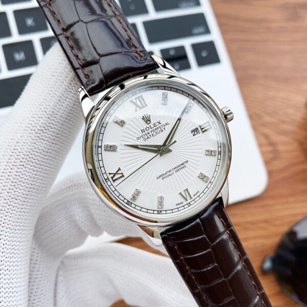 Rolex Oyster Perpetual 43mm Silver Toned For Men
