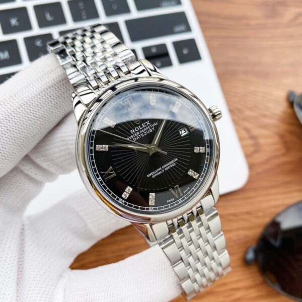 Rolex Oyster Perpetual 43mm Silver Toned For Men