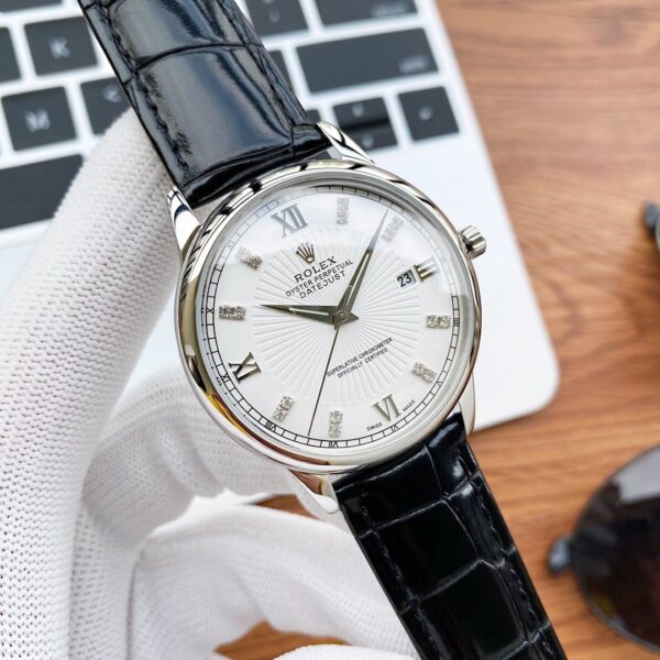 Rolex Oyster Perpetual 43mm Silver Toned For Men