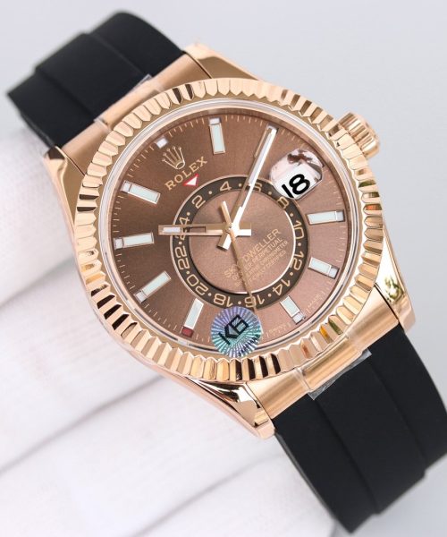 Rolex Sky - Dweller 42mm Gold Toned For Men 326235