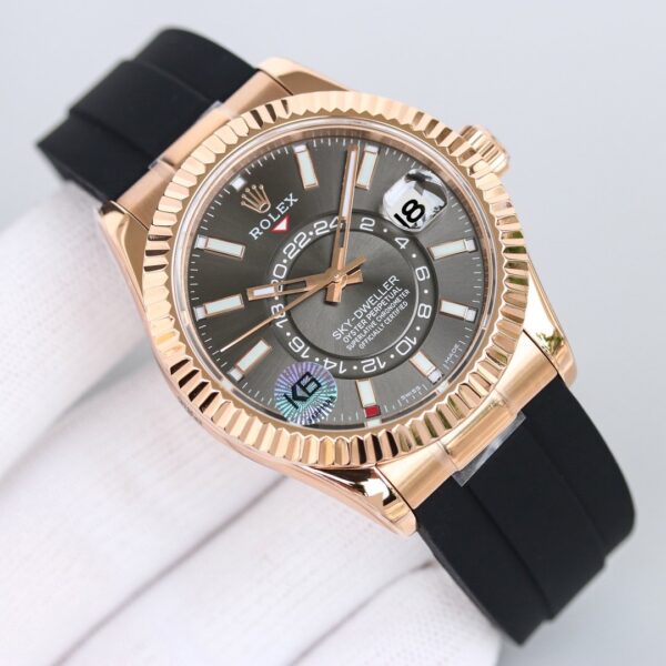 Rolex Sky - Dweller 42mm Gold Toned For Men 326235