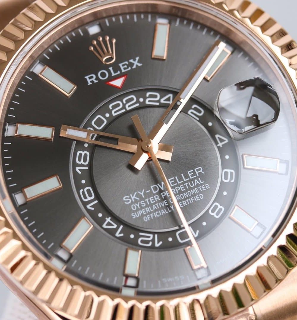 Rolex Sky - Dweller 42mm Gold Toned For Men 326235