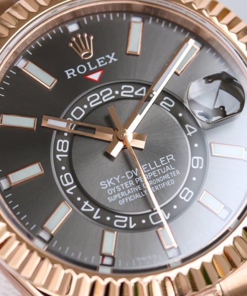 Rolex Sky - Dweller 42mm Gold Toned For Men 326235