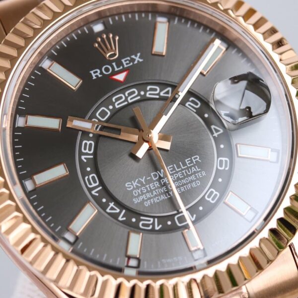 Rolex Sky - Dweller 42mm Gold Toned For Men 326235