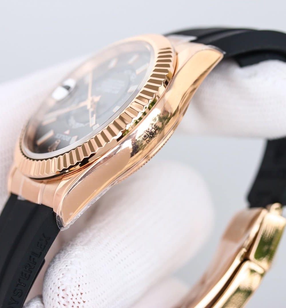 Rolex Sky - Dweller 42mm Gold Toned For Men 326235