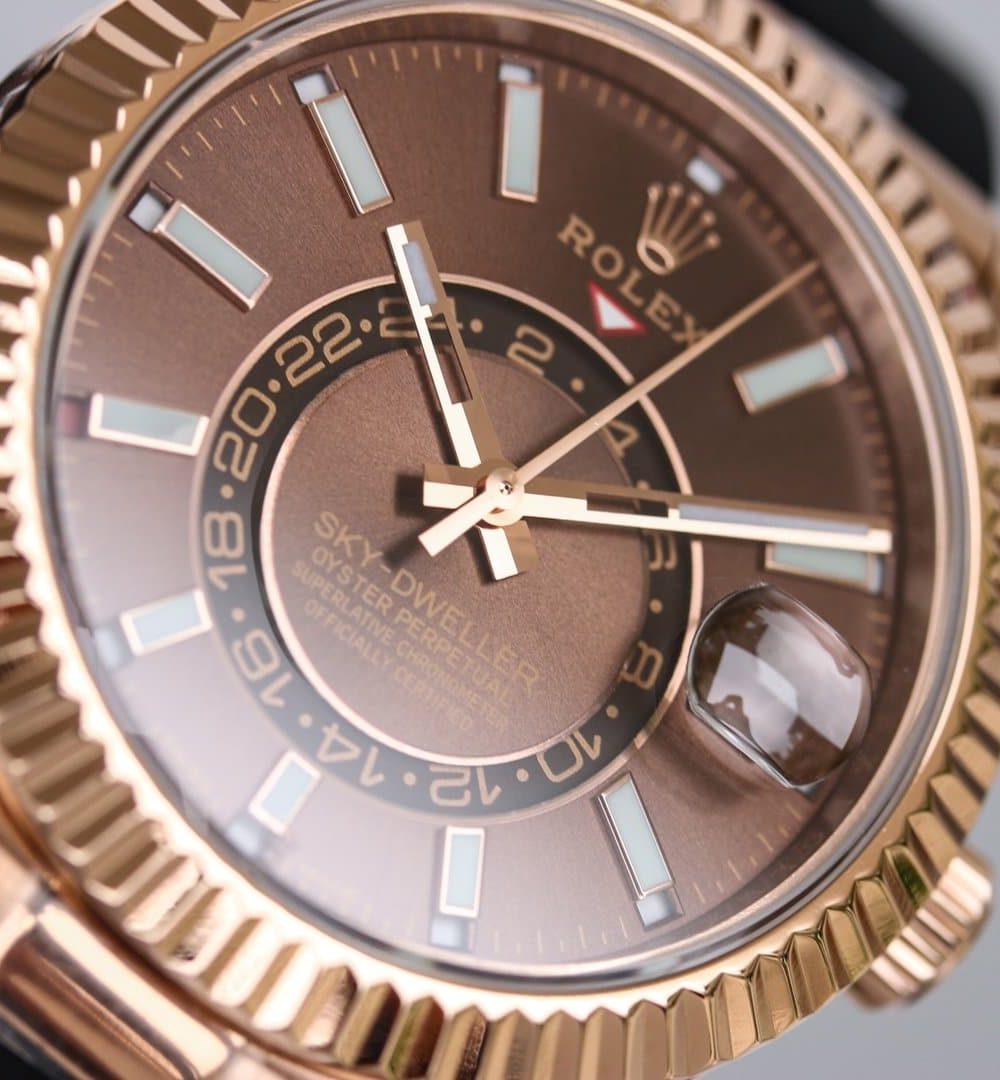 Rolex Sky - Dweller 42mm Gold Toned For Men 326235