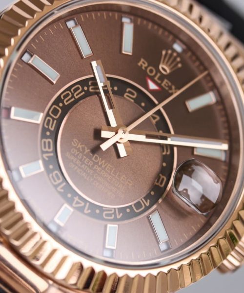 Rolex Sky - Dweller 42mm Gold Toned For Men 326235