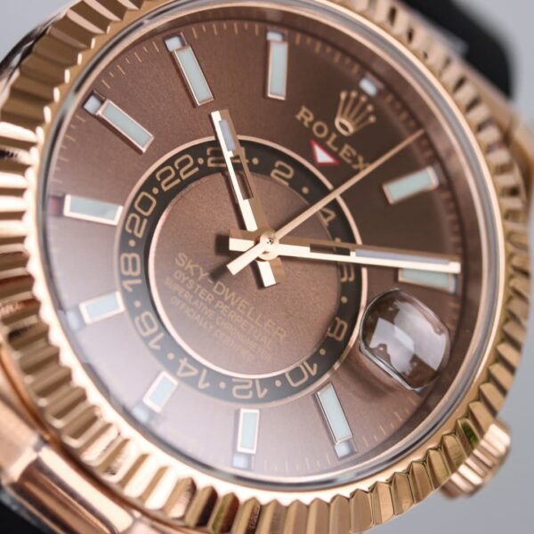 Rolex Sky - Dweller 42mm Gold Toned For Men 326235
