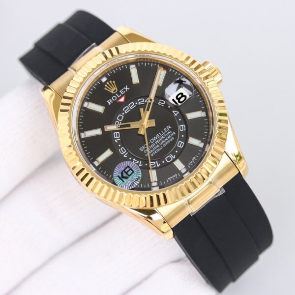 Rolex Sky - Dweller 42mm Gold Toned For Men 326238