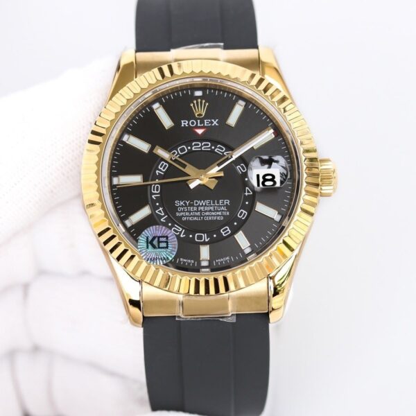 Rolex Sky - Dweller 42mm Gold Toned For Men 326238