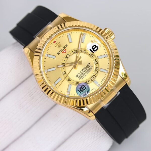 Rolex Sky - Dweller 42mm Gold Toned For Men 326238