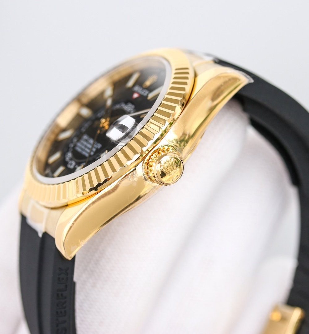 Rolex Sky - Dweller 42mm Gold Toned For Men 326238