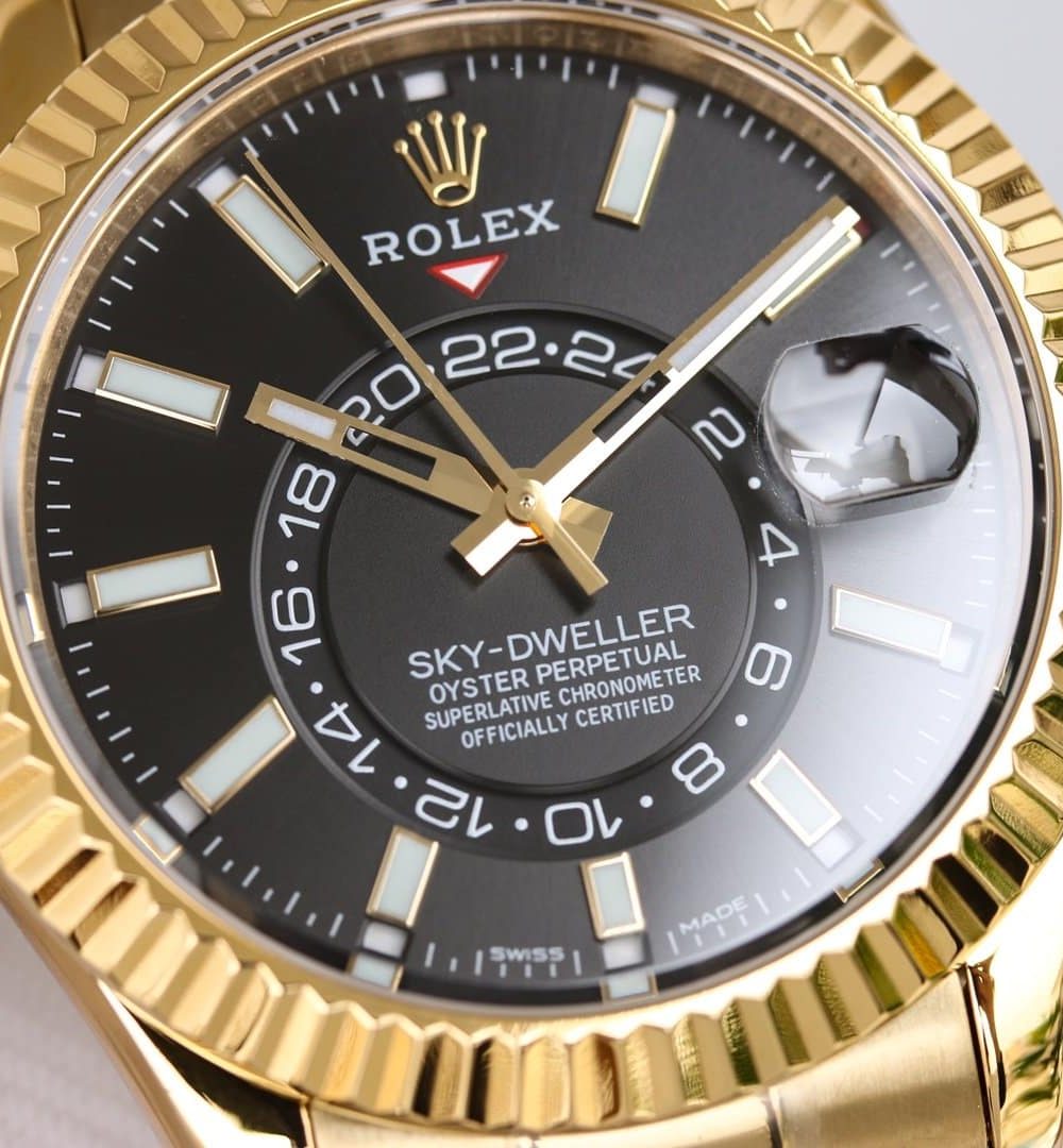 Rolex Sky - Dweller 42mm Gold Toned For Men 326238