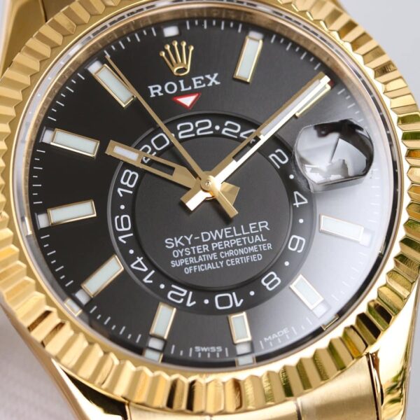 Rolex Sky - Dweller 42mm Gold Toned For Men 326238