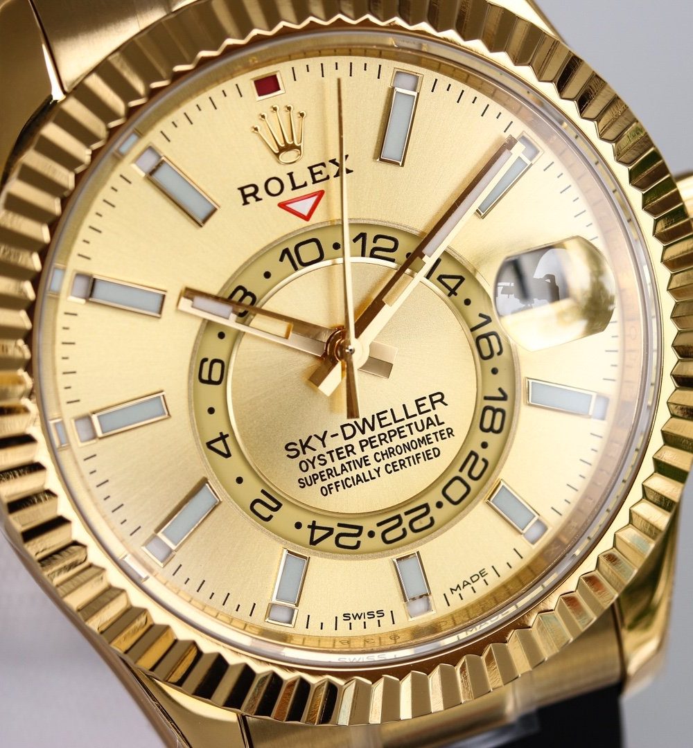 Rolex Sky - Dweller 42mm Gold Toned For Men 326238