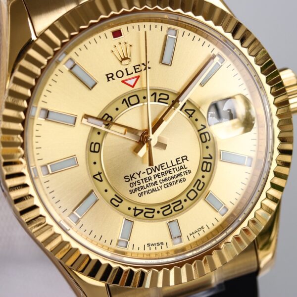 Rolex Sky - Dweller 42mm Gold Toned For Men 326238