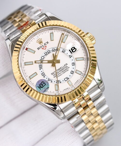 Rolex Sky - Dweller 42mm Gold Toned For Men 326933