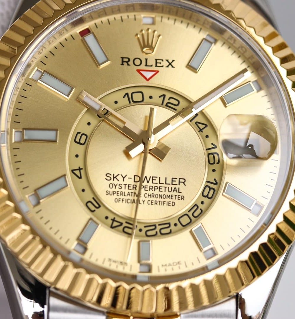 Rolex Sky - Dweller 42mm Gold Toned For Men 326933