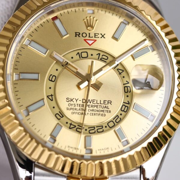 Rolex Sky - Dweller 42mm Gold Toned For Men 326933