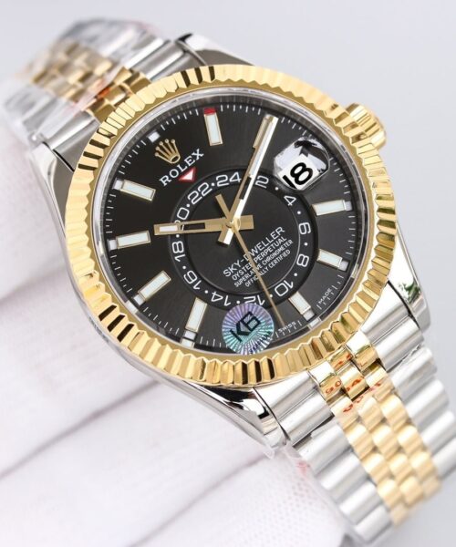 Rolex Sky - Dweller 42mm Gold Toned For Men 326933
