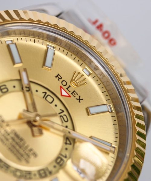 Rolex Sky - Dweller 42mm Gold Toned For Men 326933