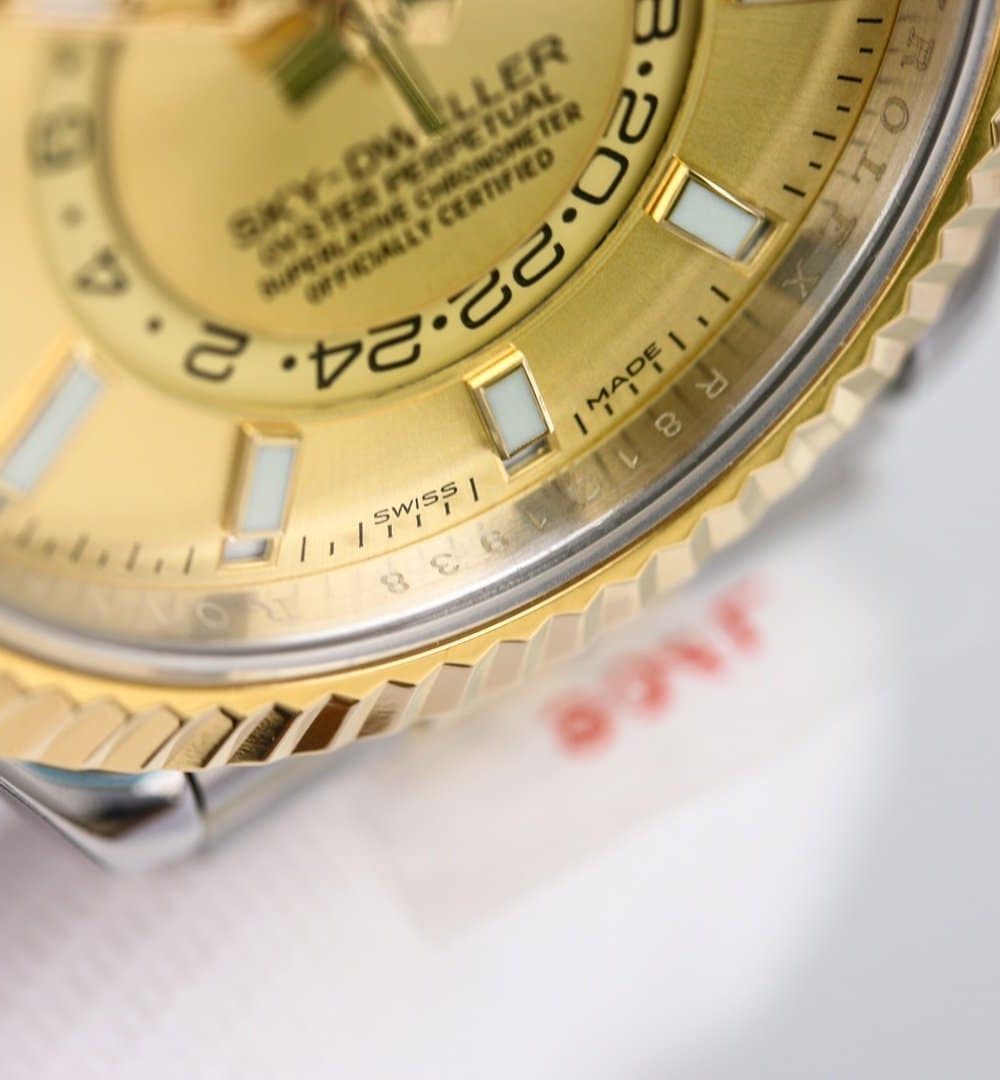 Rolex Sky - Dweller 42mm Gold Toned For Men 326933