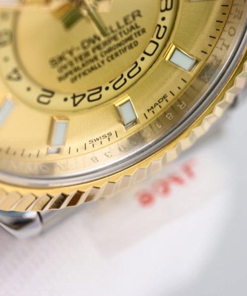 Rolex Sky - Dweller 42mm Gold Toned For Men 326933