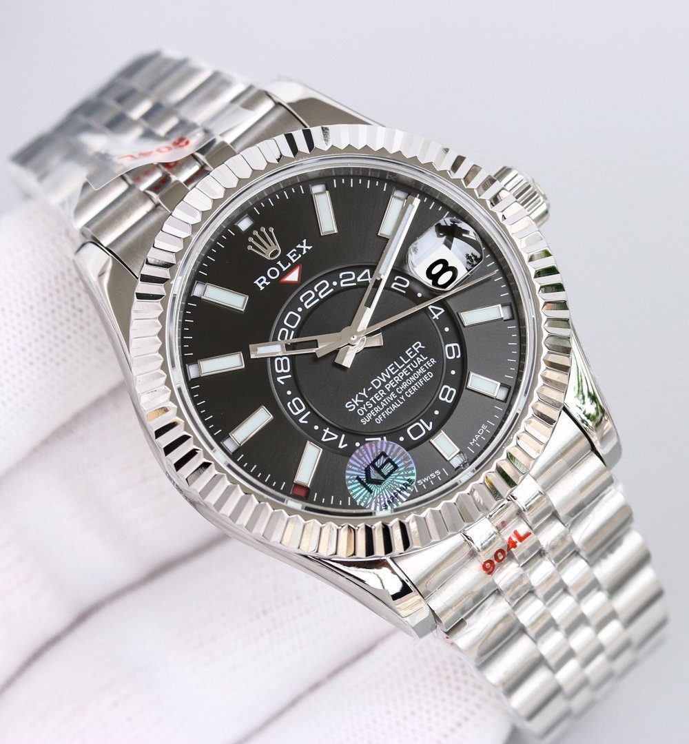 Rolex Sky - Dweller 42mm Silver Toned For Men 326934