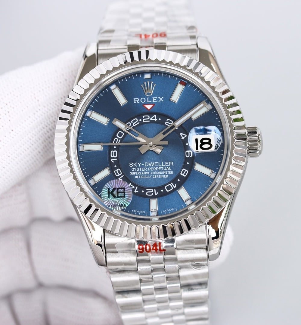 Rolex Sky - Dweller 42mm Silver Toned For Men 326934