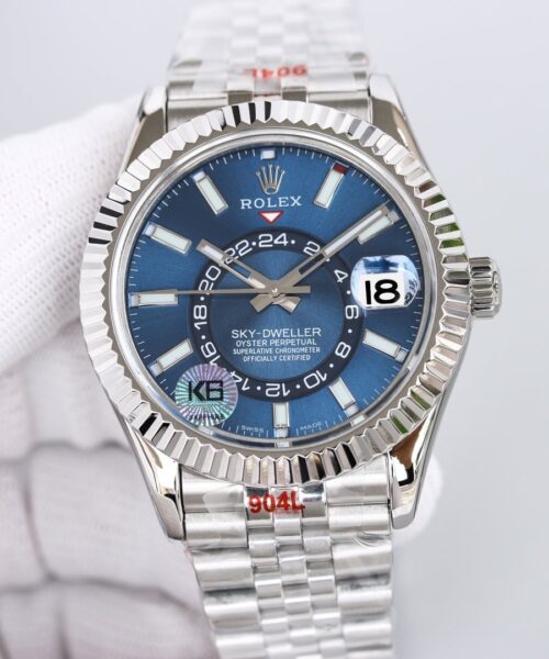 Rolex Sky - Dweller 42mm Silver Toned For Men 326934