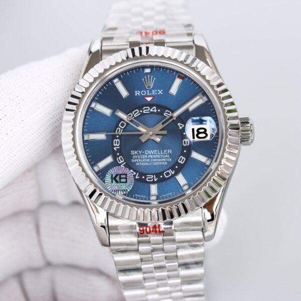 Rolex Sky - Dweller 42mm Silver Toned For Men 326934