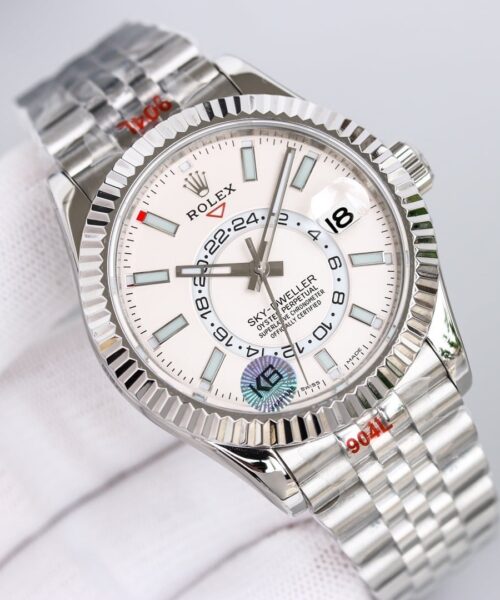 Rolex Sky - Dweller 42mm Silver Toned For Men 326934