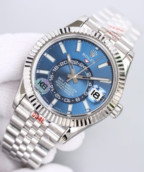 Rolex Sky - Dweller 42mm Silver Toned For Men 326934