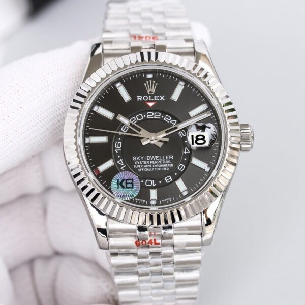 Rolex Sky - Dweller 42mm Silver Toned For Men 326934