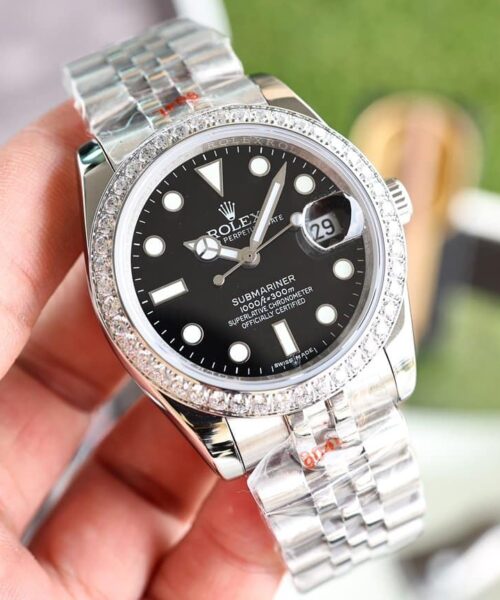 Rolex Submariner Date 41mm Silver Toned For Men