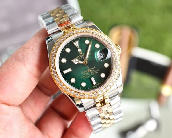 Rolex Submariner Date 41mm Silver Toned For Men