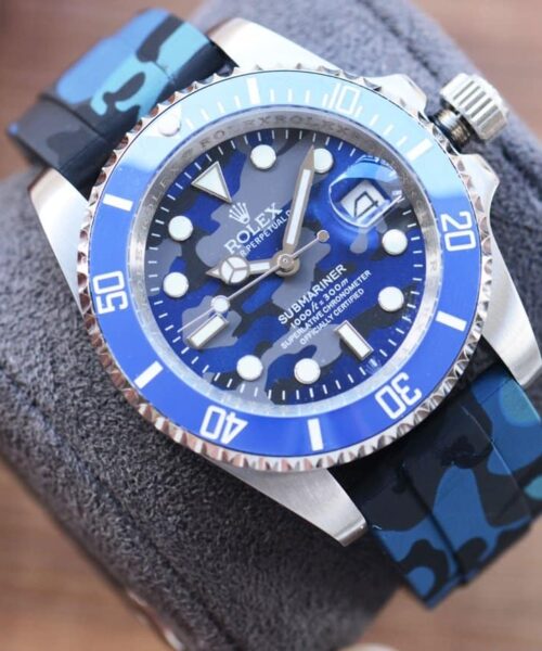 Rolex Submariner Date 41mm Silver Toned For Men