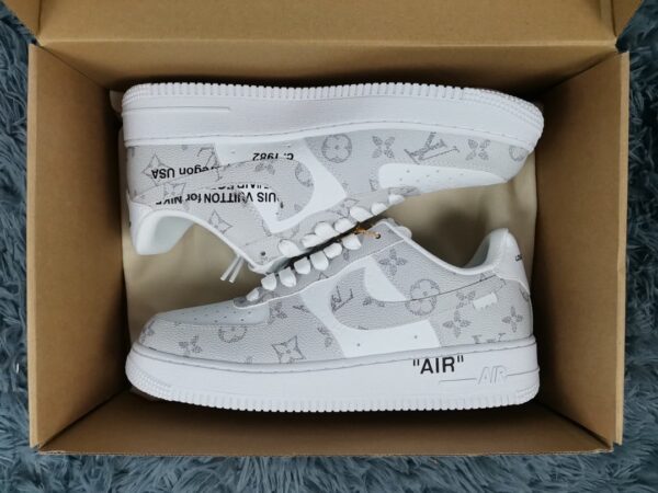 S035 – Nike Air Force 1 Low x Louis Vuitton Virgil Abloh ‘White Grey’