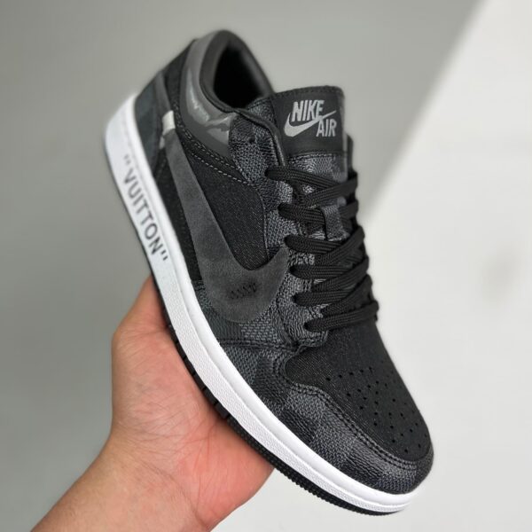 S037 – Off White x Air Jordan 1 Mid x Lv Black Color OAM2