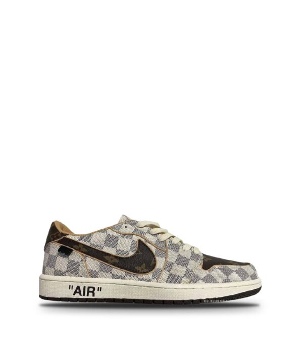 S038 – Louis Vuitton x Air Force 1 Trainer Sneaker off-white brown