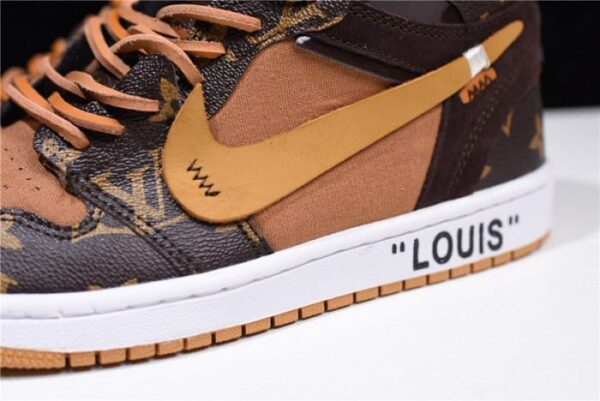 S051 – Louis Vuitton X Off-White X Air Jordan 1 Customs Mens Aq0818-202