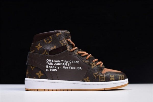 S051 – Louis Vuitton X Off-White X Air Jordan 1 Customs Mens Aq0818-202