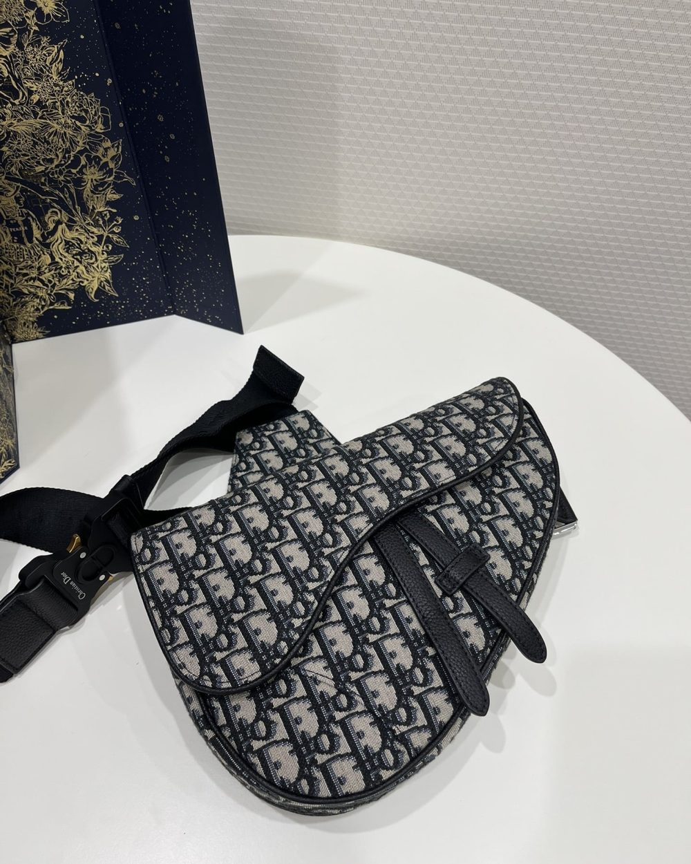 1:1 Replica Saddle Bag Blue For Women 10in/26cm 1ADPO093YKY_H28E