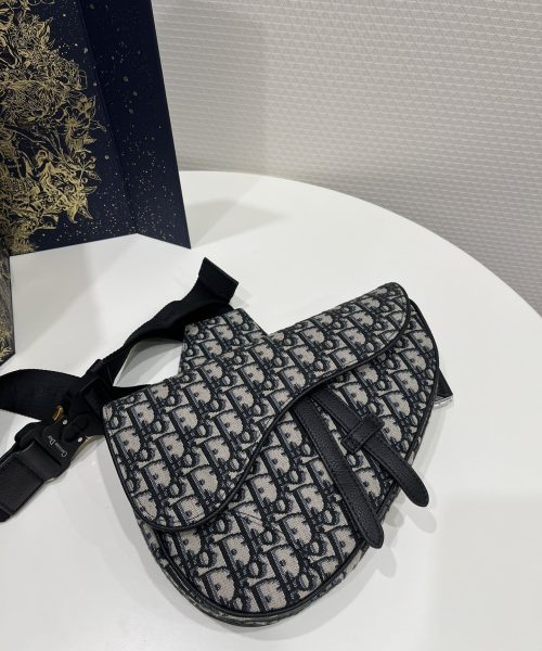 1:1 Replica Saddle Bag Blue For Women 10in/26cm 1ADPO093YKY_H28E