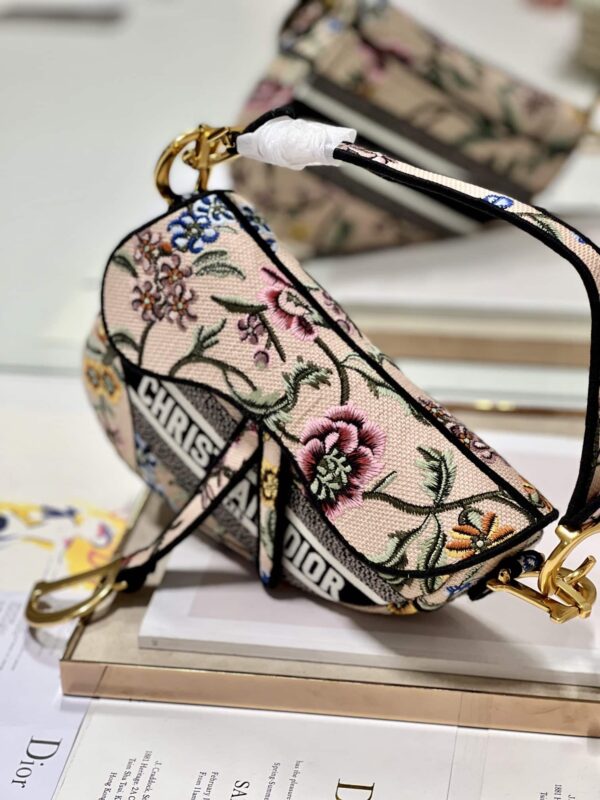 1:1 Replica Saddle Bag White/Green Khaki/Black/Beige For Women 10in/25.5 cm M0446CEAU_M933